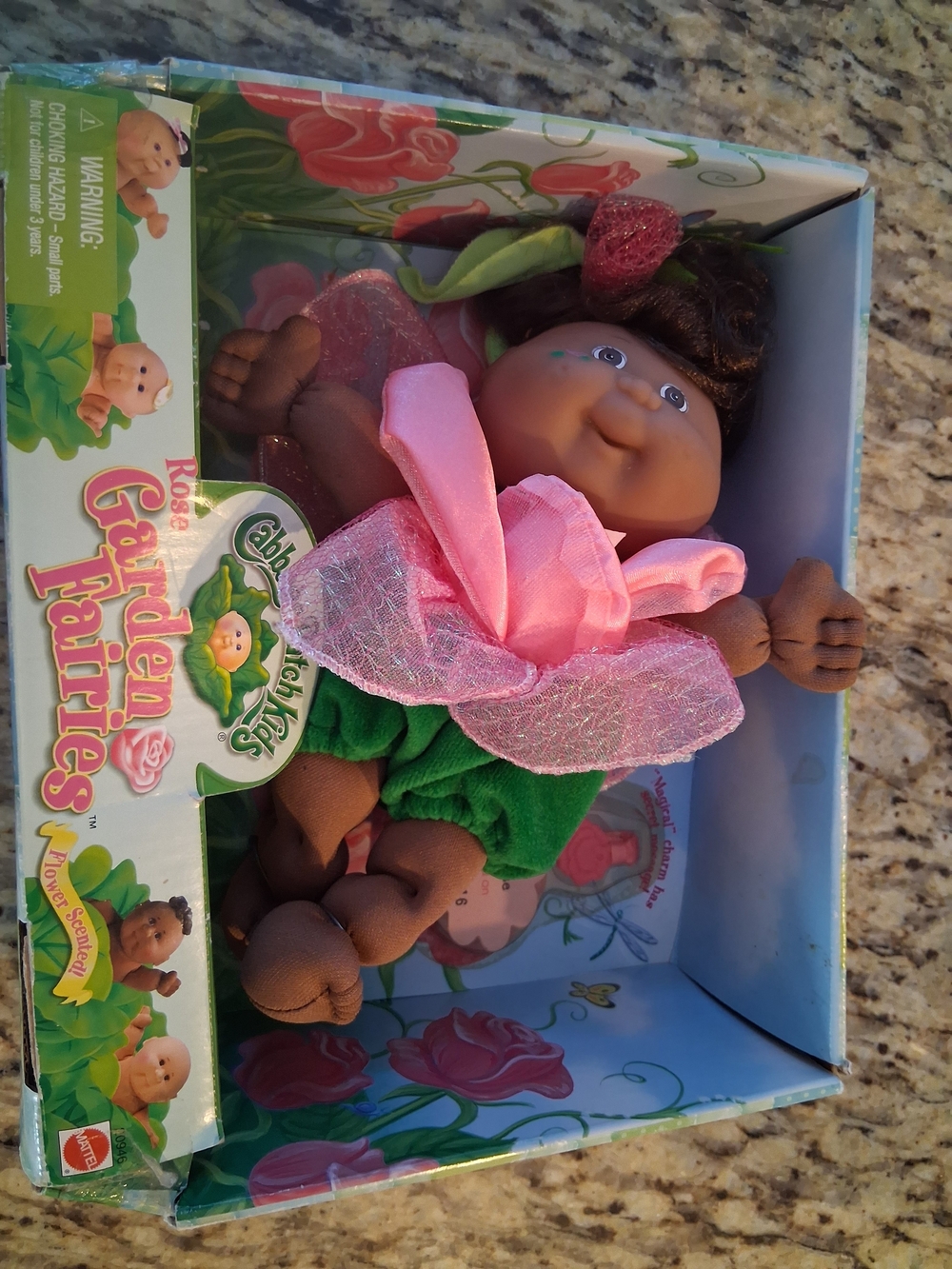 Vintage Cabbage Patch Kids Garden Fairies African American Doll New Box 1998